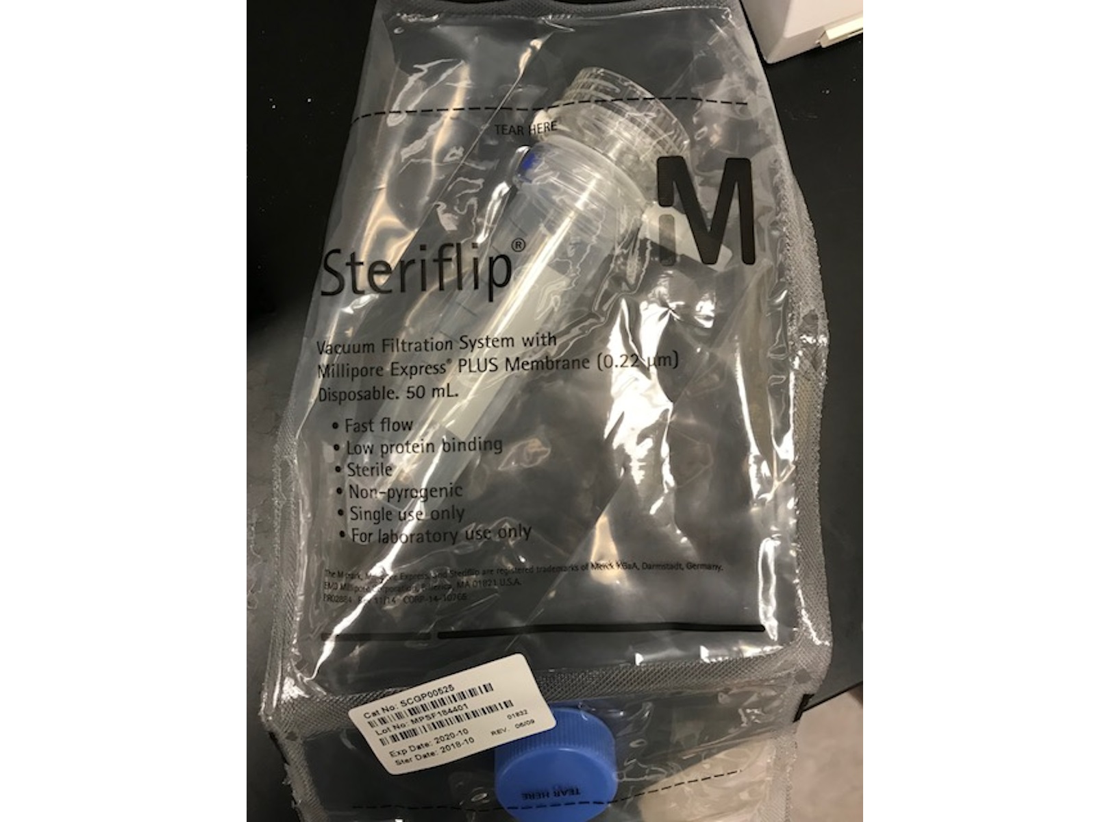  Product Review. SteriflipGP Sterile Centrifuge Tube Top