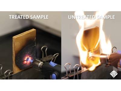Eco-friendly Coating Makes Wood Material Less Flammable