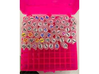 100 Place Freezer Storage Boxes with Hinged Lid
