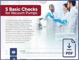 5 Basic Checks for Vacuum Pumps
