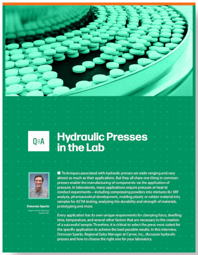 Q&A: Hydraulic Presses in the Lab
