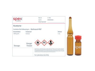Acetone, 1,000 µg/mL