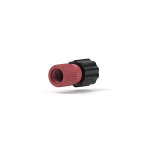 Adaptor M Luer To 1/4-28 F ETFE Red