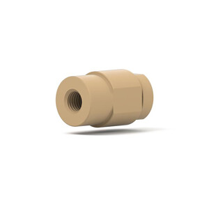 Biocompatible Inlet Outlet CheckValve 1/4-28I To 1