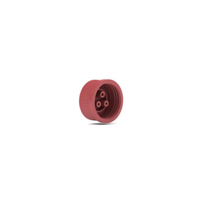 Cap GL-45 Bottle 3 Holes 1/8' Red Assembly