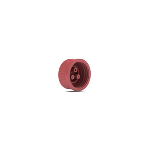 Cap GL-45 Bottle Red 1/16' Assembly