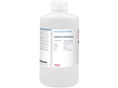 Cyanide, Complex Certified Reference Standard, 1,000 µg/mL (1,000 ppm), 500 mL
