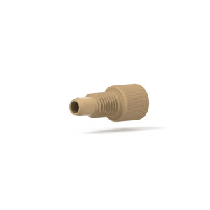 Fitting Fingertight Nut Natural Kel-F 1/4-28