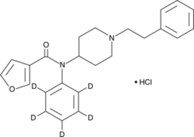 Furanyl fentanyl 3-furancarboxamide isomer-d5 (hydrochloride)