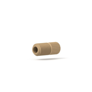 Nut S/Flangeless PEEK 1/8' 1/4-28 Short Headless