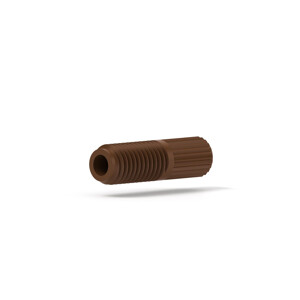 Nut S/Flangeless PPS 1/8' 1/4-28 Headless Natural