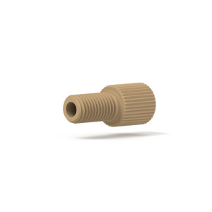 Nut SuperFlangeless PEEK 1/8' 1/4-28 Natural
