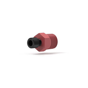 PEEK Adapter Assembly 1/4NPT Male To 1/4-28 Female
