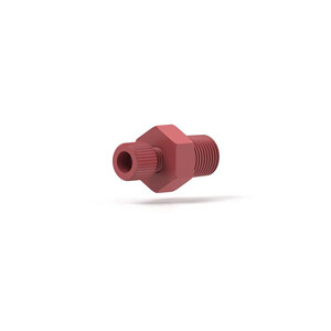PEEK Adapter Assembly 1/8NPT Male To 1/4-25 Female