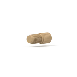 Plug for 5/16-24 flat-bottom ports Nat PEEK