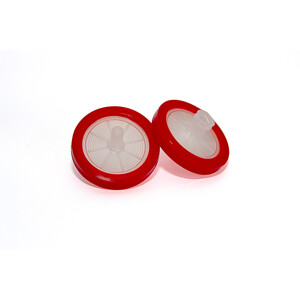 PVDF Syringe Filter 0.45 µm 25 mm Red 100 pack