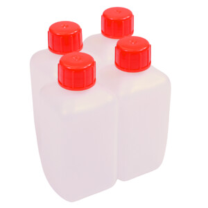 Solvent Bottles, 250 mL, Polyeth, 4/Pkg