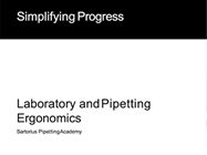 Pipetting Academy: Laboratory and Pipetting Ergonomics