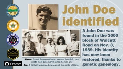 Genealogy Confirms Identity of 1989 John Doe in Ohio